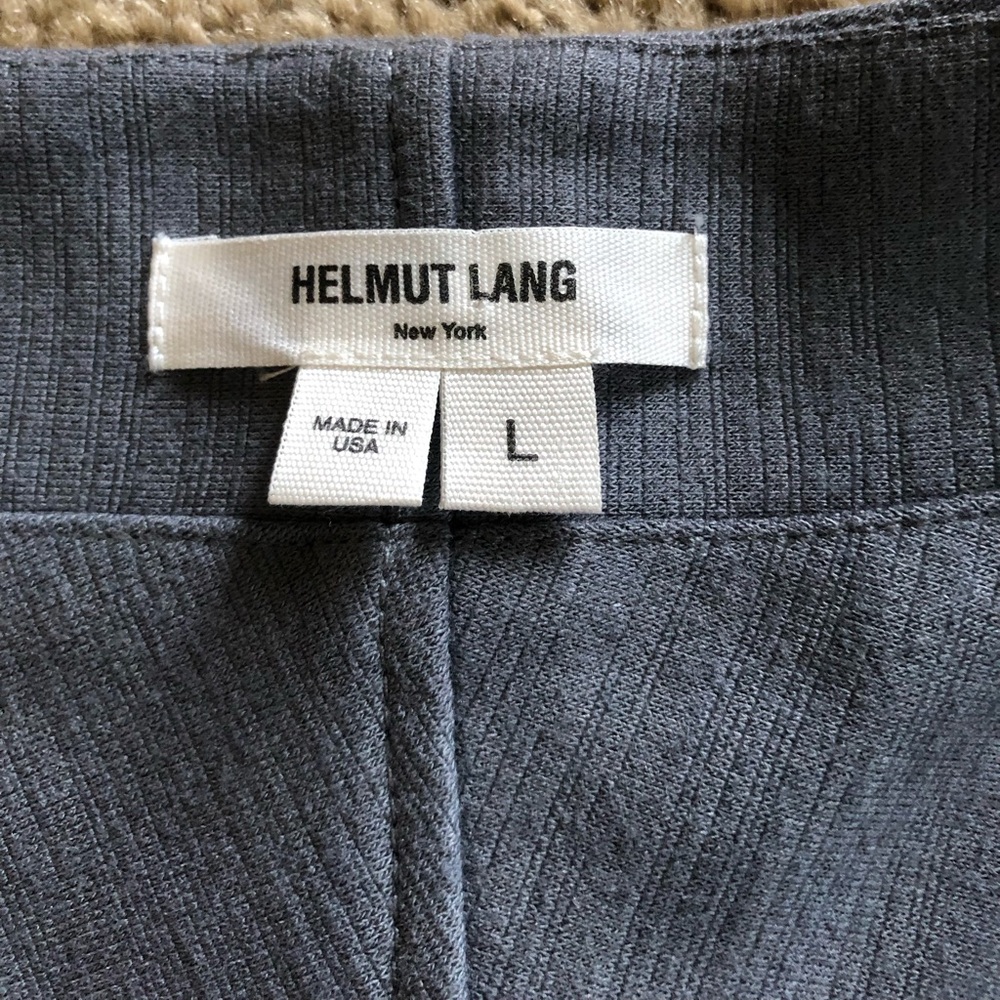 Helmut Lang New York Gray Open Draped Heavy Viscose Wool Cardigan Large EUC! - Picture 8 of 13